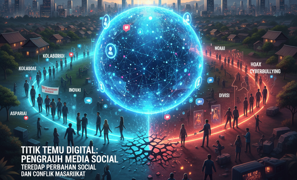 Titik Temu Digital: Pengaruh Media Sosial Terhadap Perubahan Sosial Dan Konflik Masyarakat