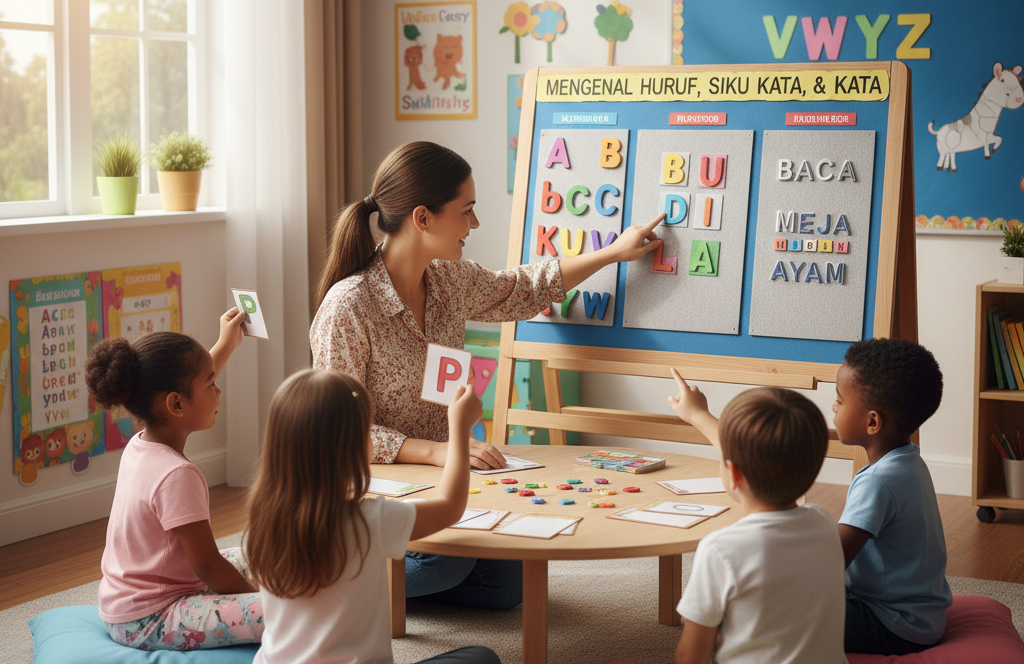 Mengenal Huruf, Suku Kata Dan Kata Pada Murid Kelas 1 Sekolah Dasar