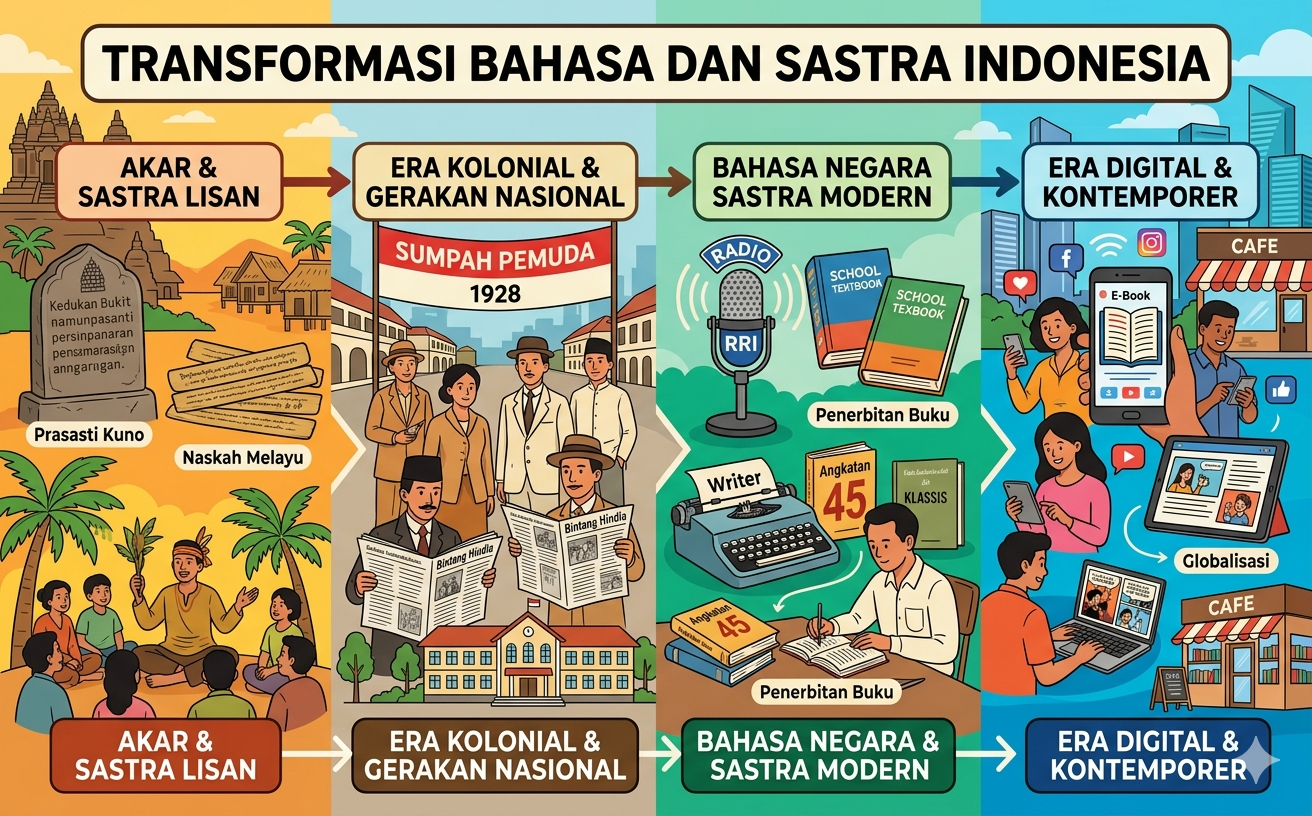 Transformasi Bahasa dan Sastra Indonesia: Menuju Episentrum Peradaban Global