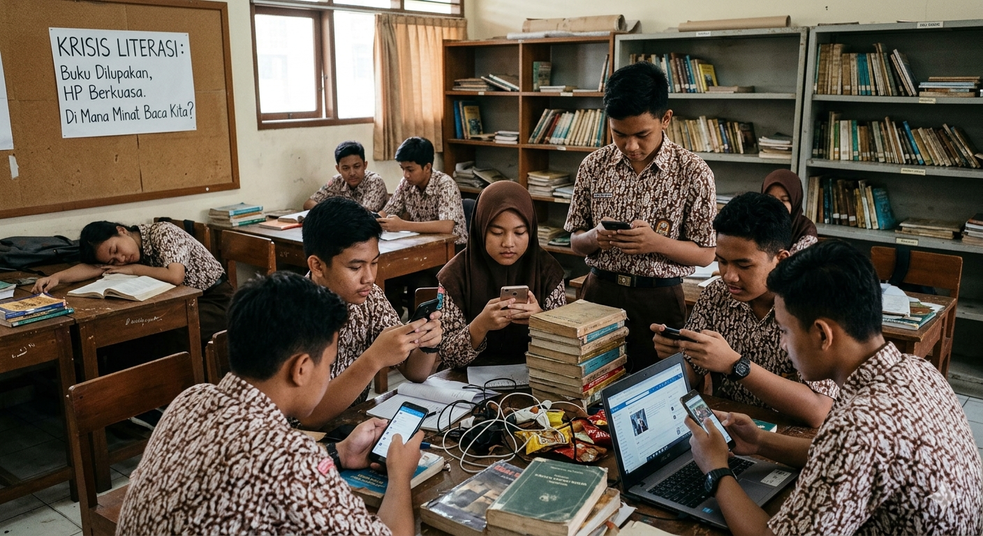 Krisis Literasi Membaca di Kalangan Pelajar: Tantangan dan Solusi di Era Digital